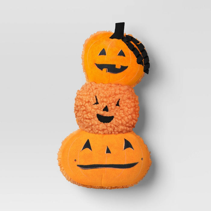 Halloween Kicker Classic Stacked Pumpkins Plush Cat Toy - Hyde & EEK! Boutique