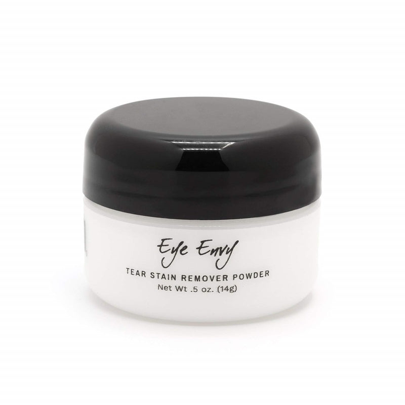 Eye Envy Tear Stain Remover Powder For Dogs & Cats |100% Natural, Safe | Apply Around Eyes To Absorb & Repel Tears | Keeps Area Dry | Treats The Cause Of Staining | Effective & Non-Irritating (.5Oz)