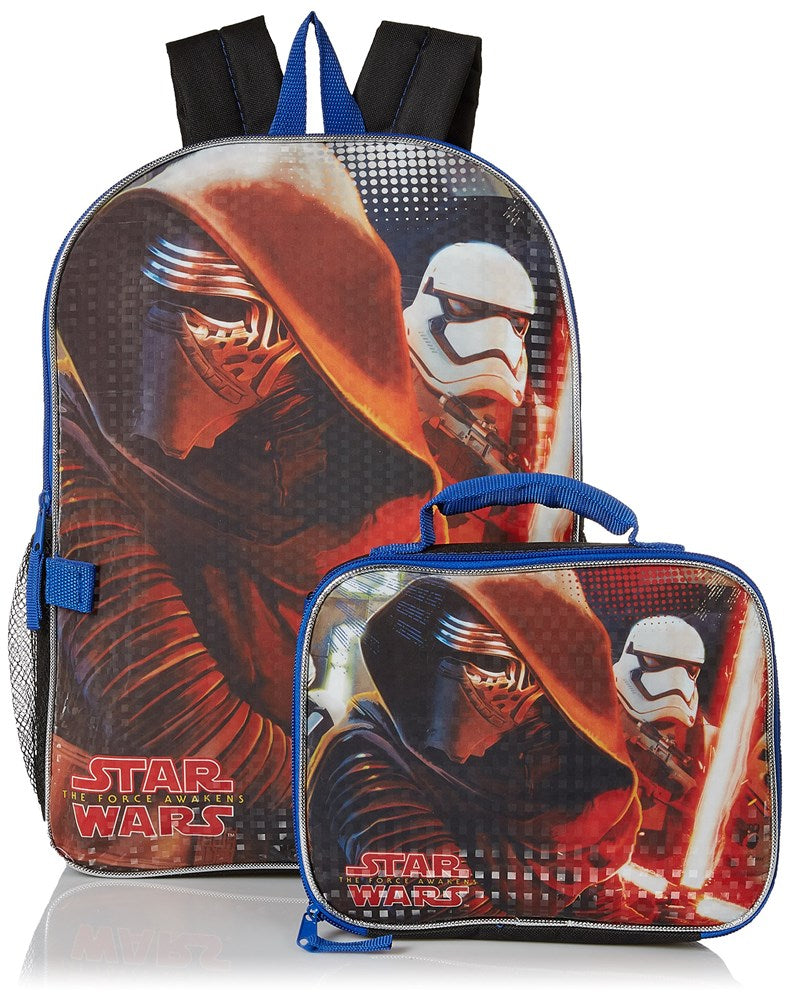 Disney Boys' Kylo Ren And Stormtrooper Backpack With Lunch Kit