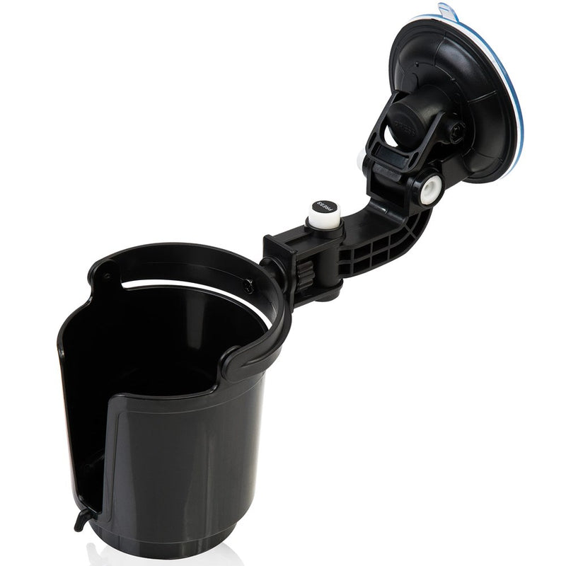 ZONETECH Recessed Folding Cup Drink Holder - Black Premium Quality Recessed Sturdy Black Folding Vehicle Adjustable Drink Cup Holder (1-Pack)