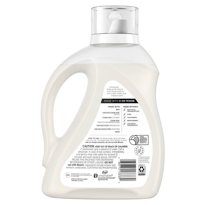 9 Elements Unscented Laundry Detergent - 92 fl oz