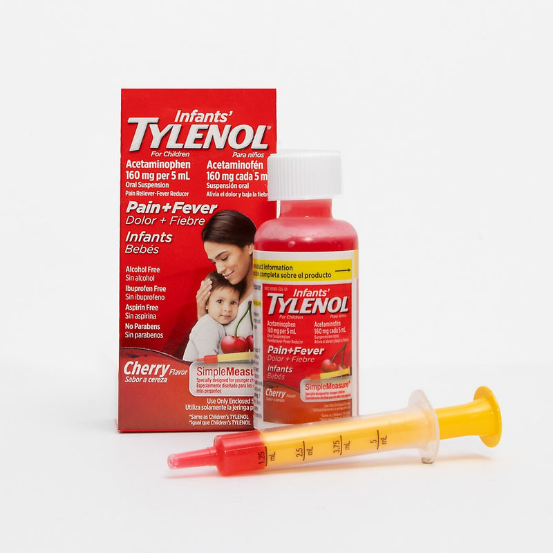 Infants' Tylenol Pain Reliever and Fever Reducer Liquid Drops - Acetaminophen - Cherry - 2 fl oz