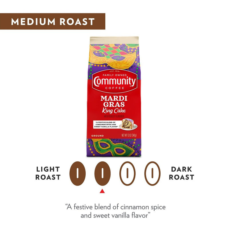Community Coffee Carnivale Cake Medium Roast Coffee - 12oz