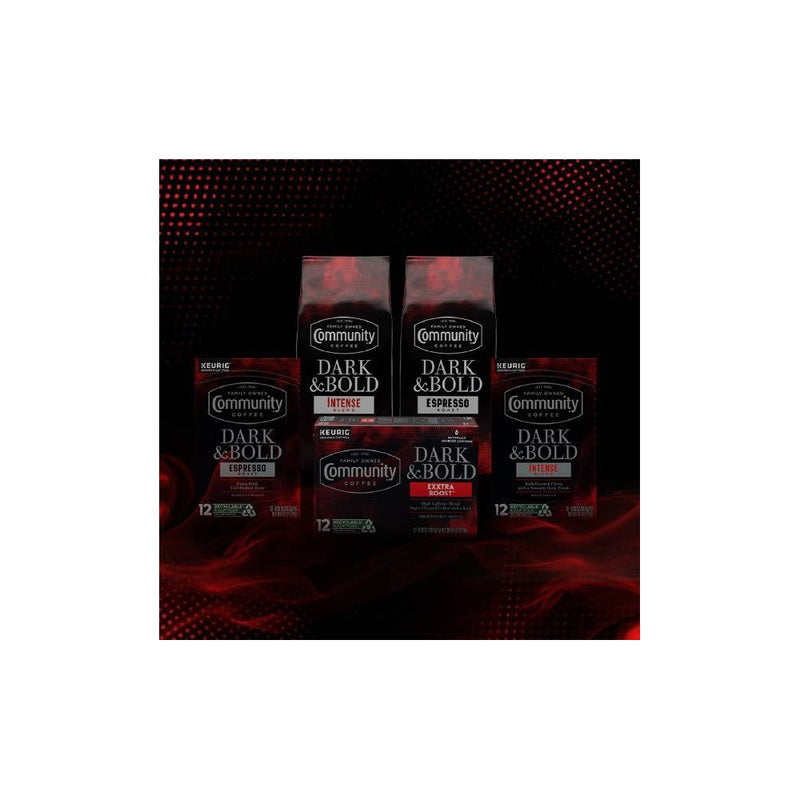 Community Coffee Dark & Bold Premium Dark Roast Ground Coffee - 12oz