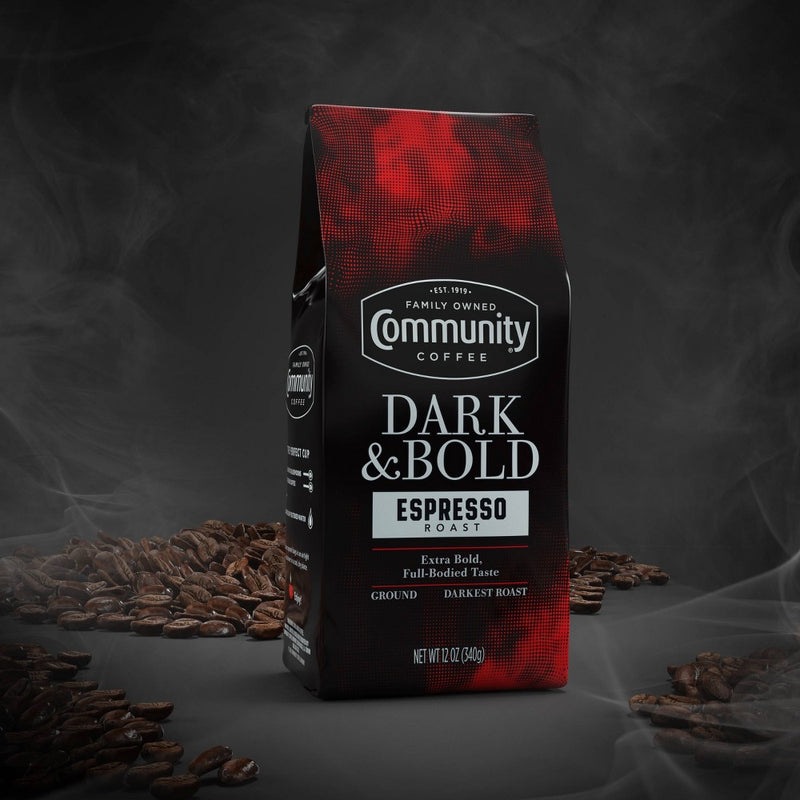 Community Coffee Dark & Bold Premium Dark Roast Ground Coffee - 12oz