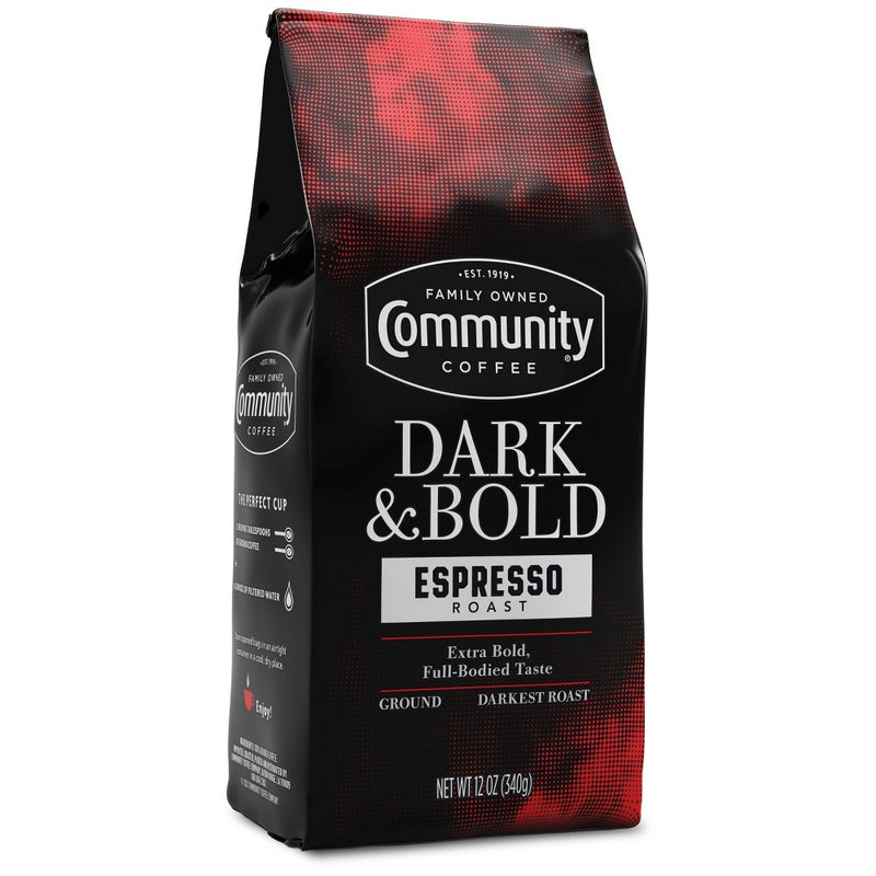 Community Coffee Dark & Bold Premium Dark Roast Ground Coffee - 12oz