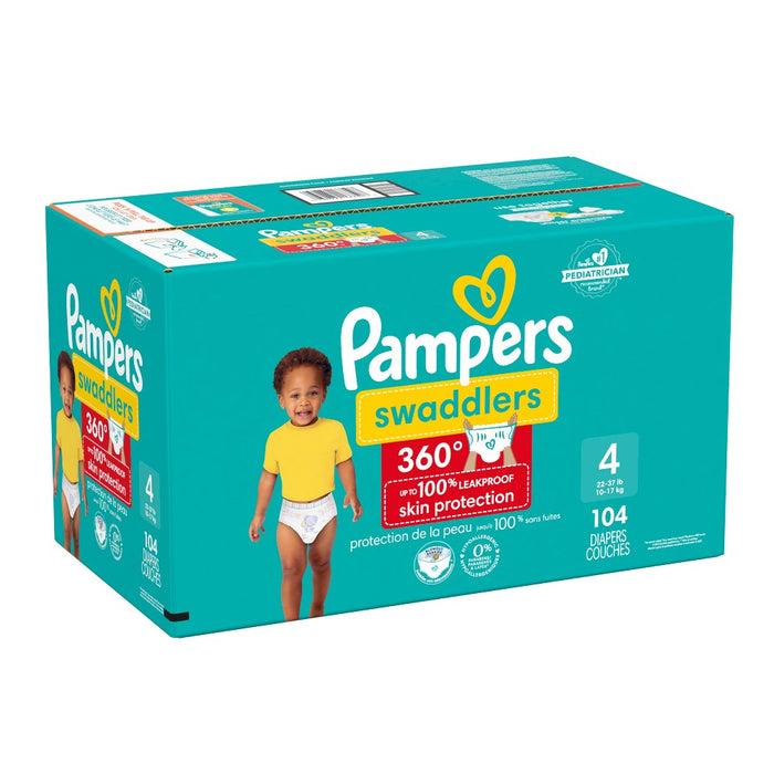 Pampers Swaddler 360 Disposable Baby Diapers - Size 4 - 104ct