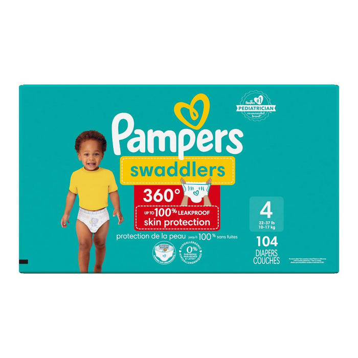 Pampers Swaddler 360 Disposable Baby Diapers - Size 4 - 104ct