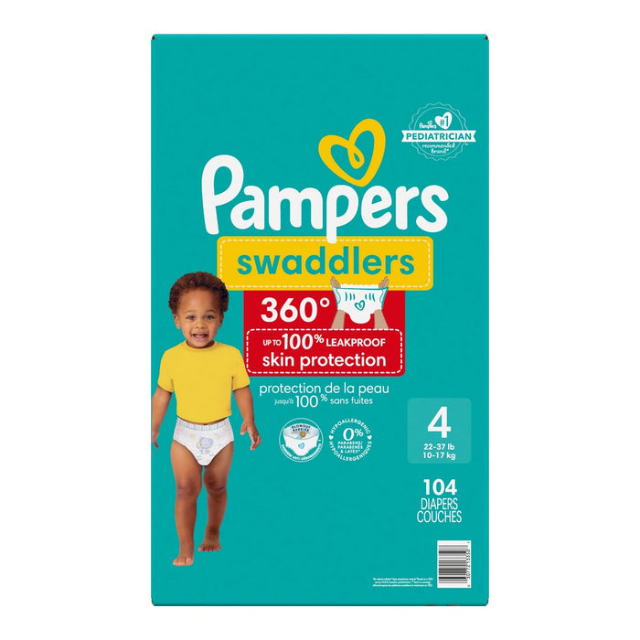 Pampers Swaddler 360 Disposable Baby Diapers - Size 4 - 104ct