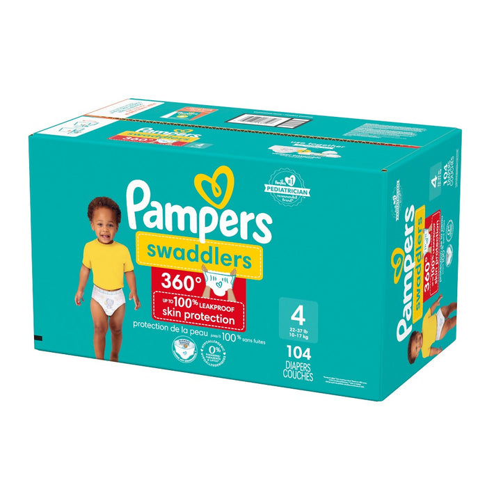 Pampers Swaddler 360 Disposable Baby Diapers - Size 4 - 104ct