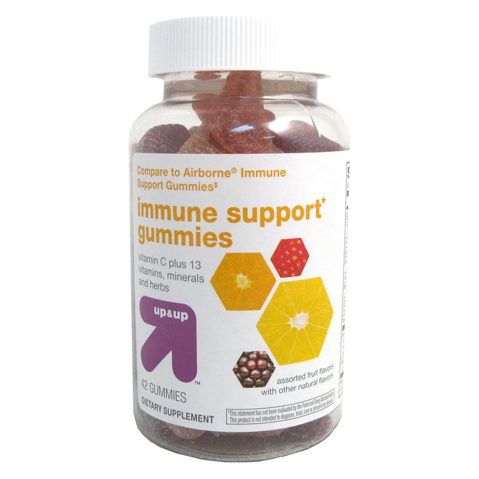 Immunity Support Dietary Supplement Gummy - Assorted Fruit - 42ct - up&up