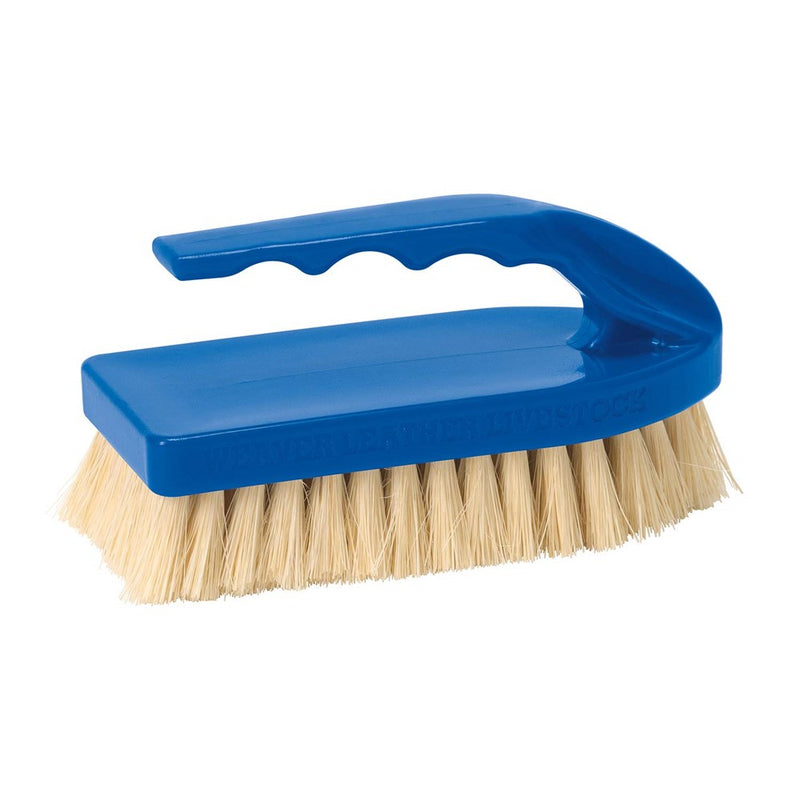 Weaver Leather Livestock Small Pig Face Brush Blue, 1-1/2" X 5"
