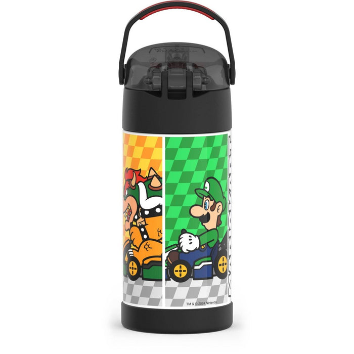Thermos Kids' 12oz Stainless Steel FUNtainer Water Bottle with Bail Handle - Mario Kart
