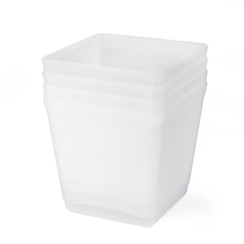 4pk 88oz Cube Utility Storage Bins Clear - Bullseye's Playground