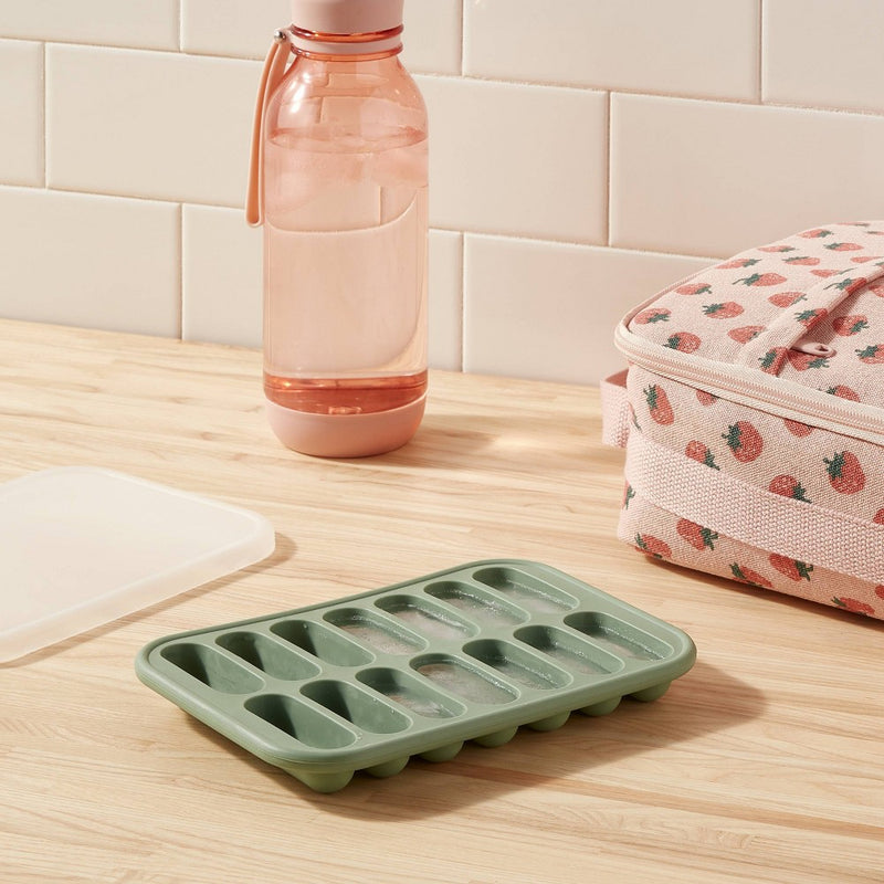 Silicone Water Bottle Ice Tray with Lid Green - Room Essentials