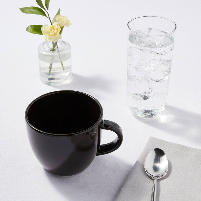16oz Stoneware Avesta Mug Black - Threshold