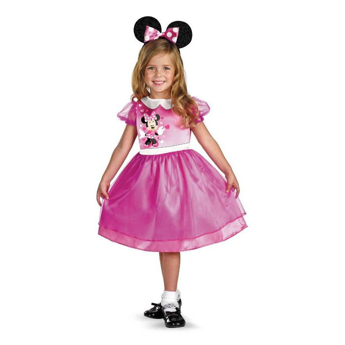 Toddler Disney Mickey Mouse & Friends Minnie Mouse Halloween Costume Dress with Headband 3-4T