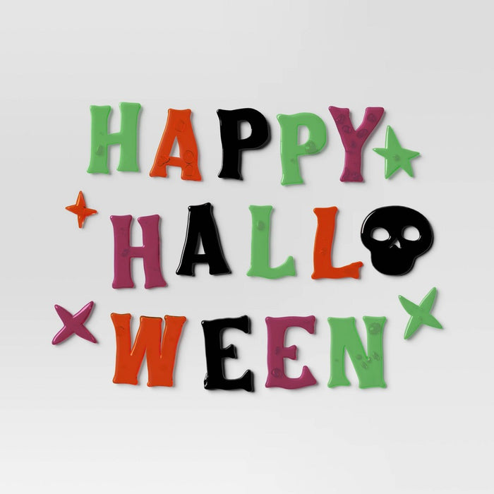 18ct Halloween Gel Window Clings Happy Halloween - Hyde & EEK! Boutique
