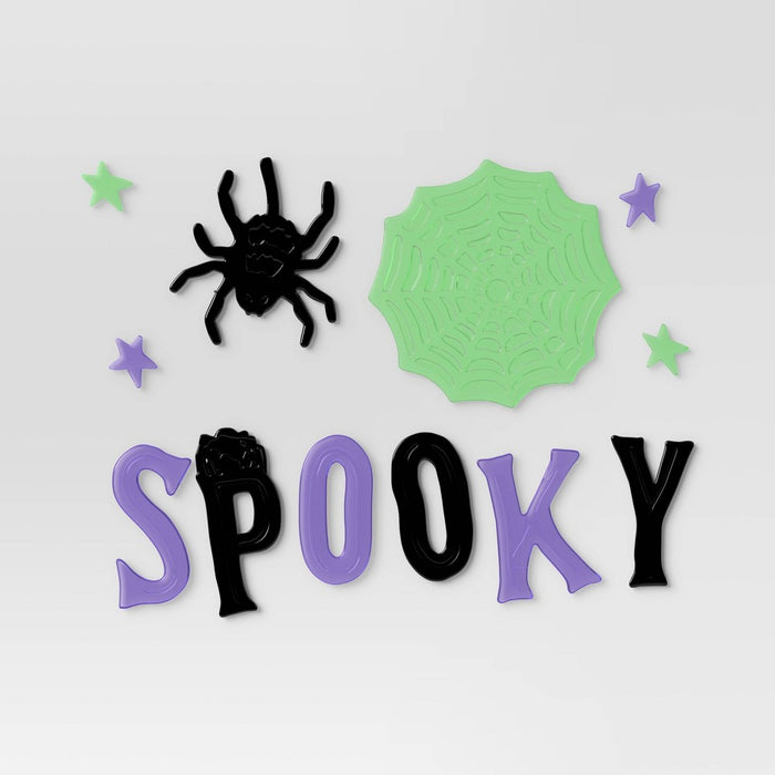 12ct Halloween Gel Window Clings Spiders and Web - Hyde & EEK! Boutique