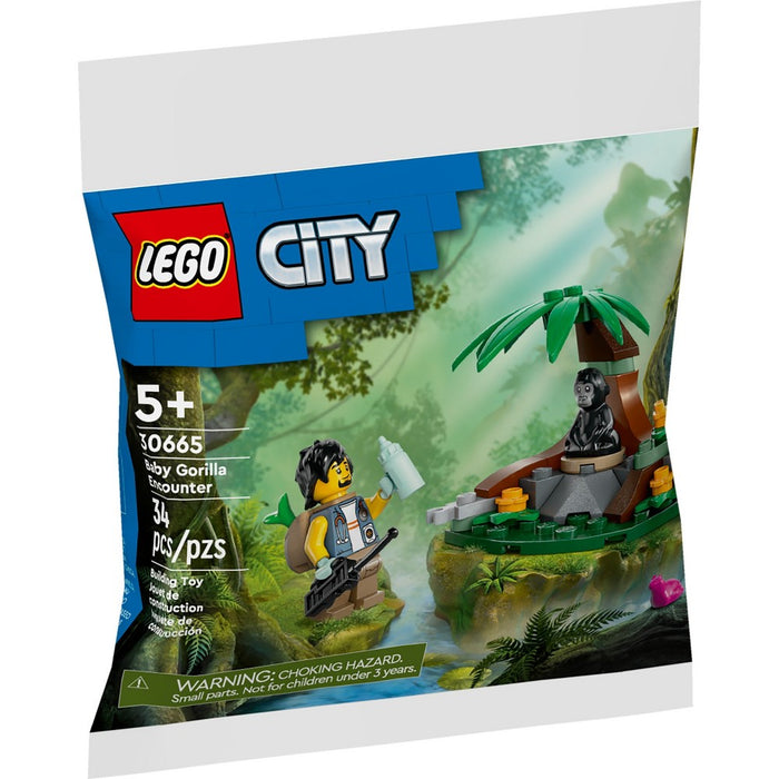LOT OF 6!!! LEGO City Baby Gorilla Encounter 30665