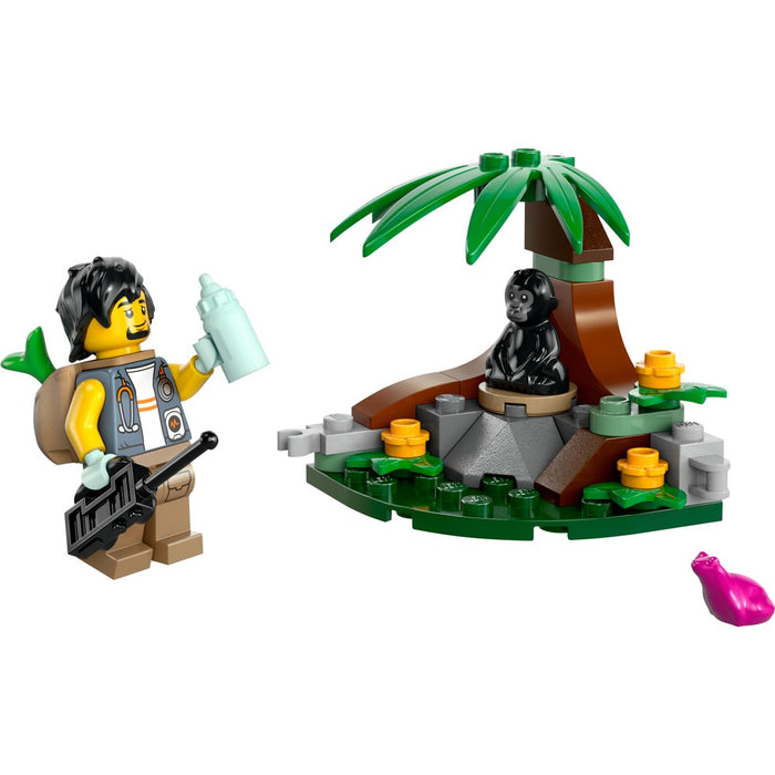 LOT OF 6!!! LEGO City Baby Gorilla Encounter 30665