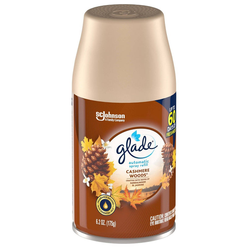 Glade Automatic Spray Air Freshener Cashmere Woods 1ct Refill - 6.2oz