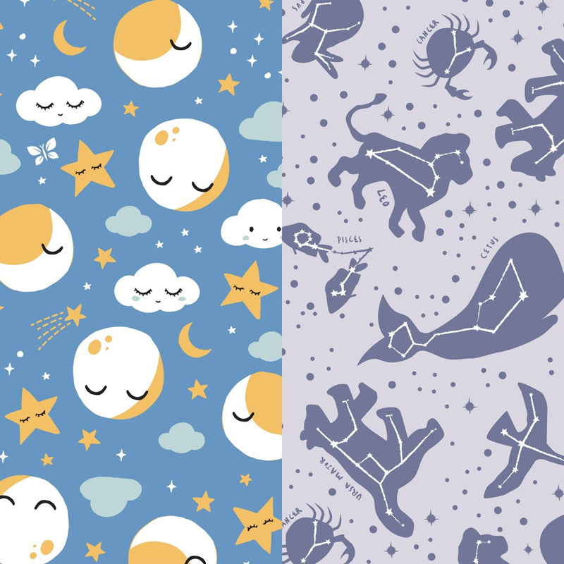 The Honest Company Clean Conscious Disposable Overnight Diapers Cozy Cloud + Star Signs - Size 3 - 52ct