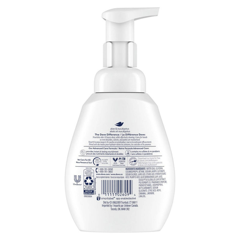 Dove Beauty Aloe & Eucalyptus Nourishing Foaming Hand Wash Soap - 10.1 fl oz