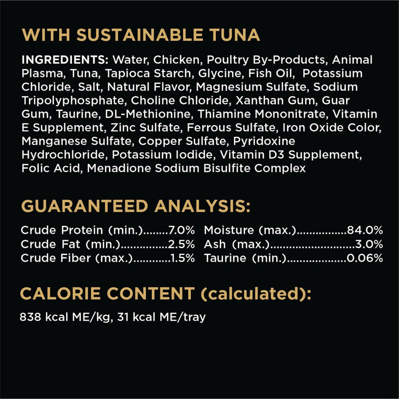 Sheba Perfect Portions Cuts In Gravy Sustainable Tuna,Salmon White Fish & Tuna Premium Wet Cat Food All Stages - 2.6oz/24ct Variety Pack