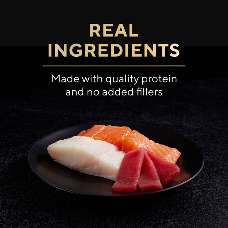Sheba Perfect Portions Cuts In Gravy Sustainable Tuna,Salmon White Fish & Tuna Premium Wet Cat Food All Stages - 2.6oz/24ct Variety Pack
