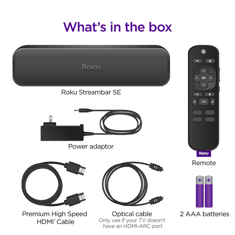 Roku Streambar SE 2-in-1 TV Soundbar with Built-in Streaming