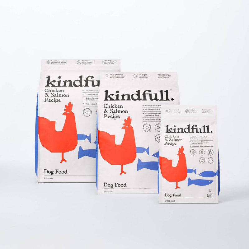 Chicken and Salmon Recipe Dry Dog Food - 13lbs - Kindfull