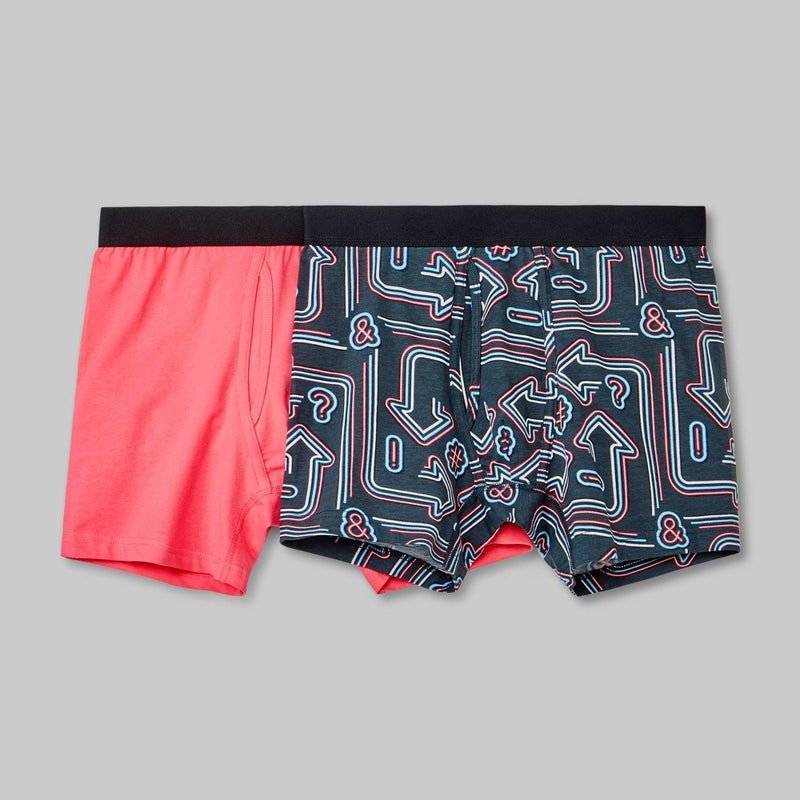 Men's Neon Signs Boxer Briefs 2pk - Original Use Pink XS