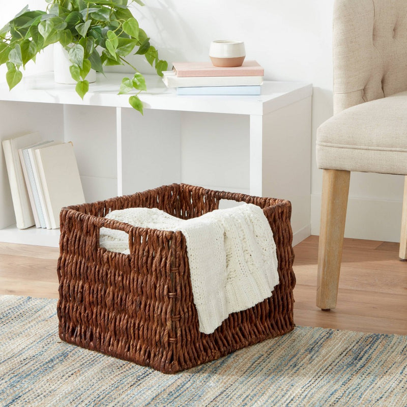 Large Woven Banana Bark Crate - Brightroom