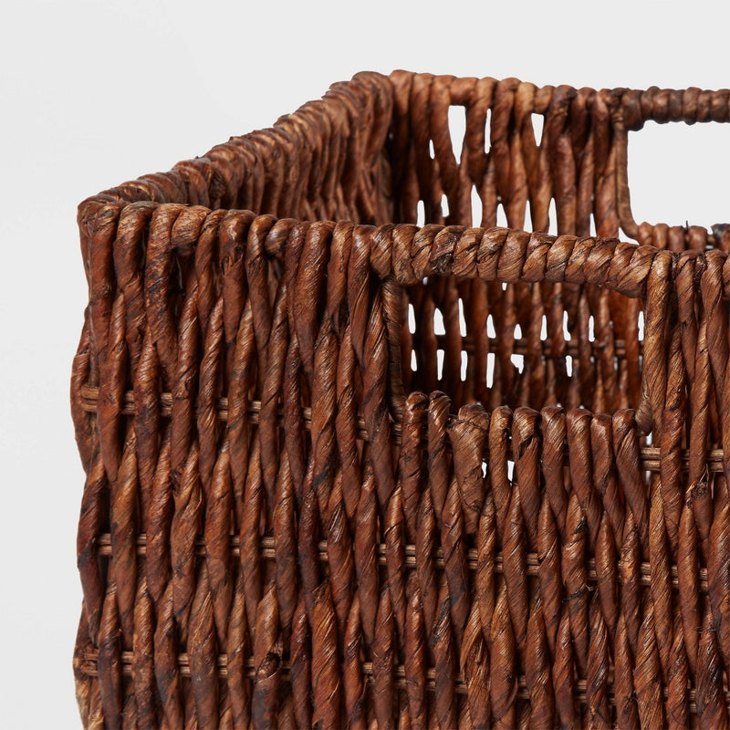 Large Woven Banana Bark Crate - Brightroom