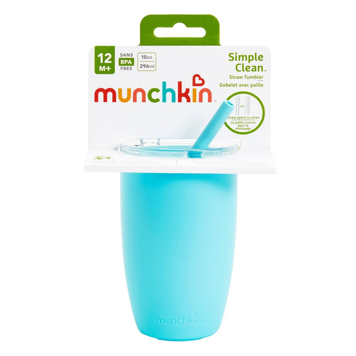 Munchkin Simple Clean Straw Tumbler Cup - Blue - 10oz