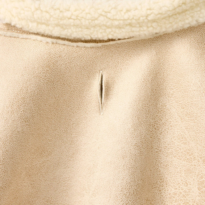 Dog and Cat Faux Shearling Jacket - Cream - The Cuddle Collab with Ghost & Wren - XS