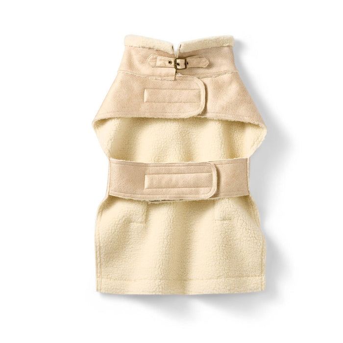 Dog and Cat Faux Shearling Jacket - Cream - The Cuddle Collab with Ghost & Wren - XS