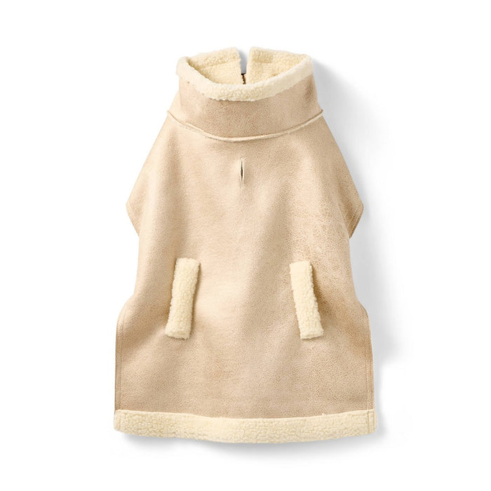 Dog and Cat Faux Shearling Jacket - Cream - The Cuddle Collab with Ghost & Wren - XS