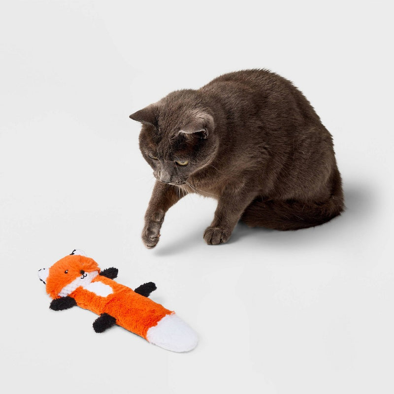 Fox Kicker Plush Cat Toy - Boots & Barkley