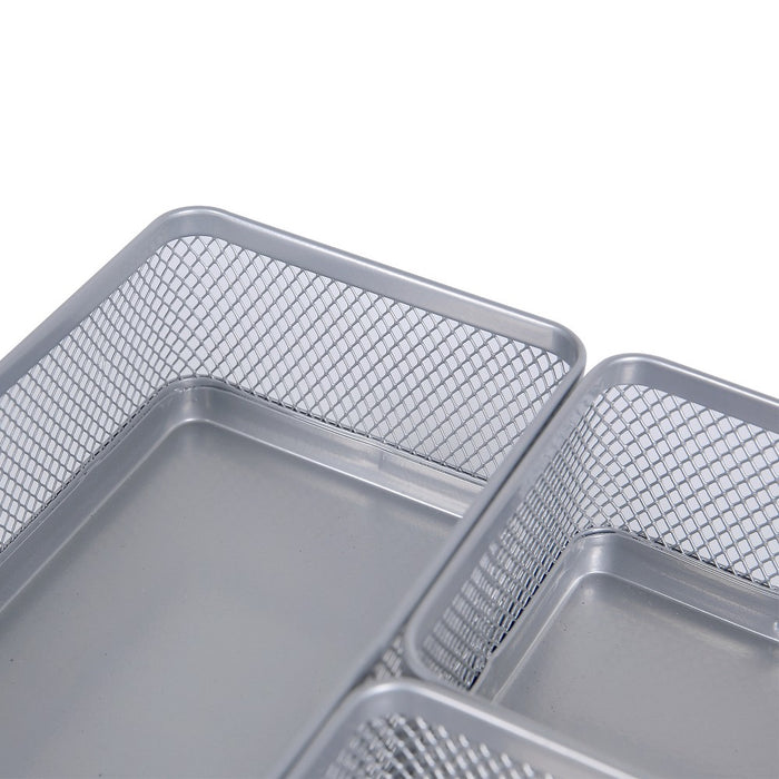 Mesh Desk Organizer Silver - Brightroom