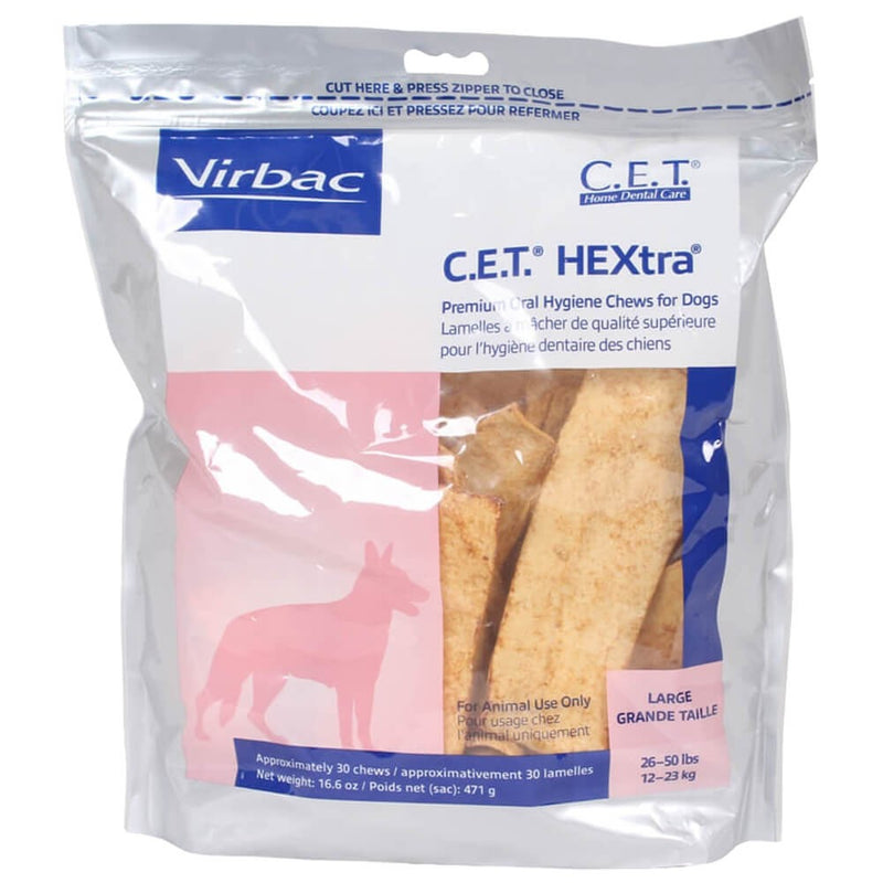 Virbac C.E.T. Hextra Premium Chews Large 30 ct