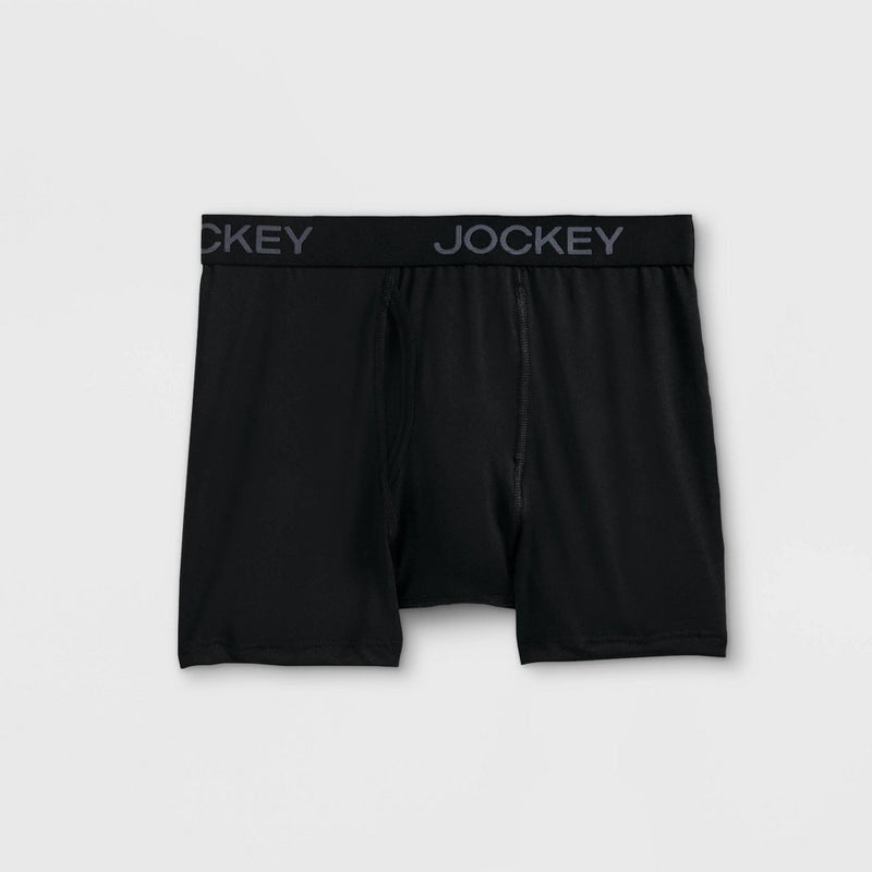Jockey Generation Boys' 3pk Microfiber Boxer Briefs - Black XL