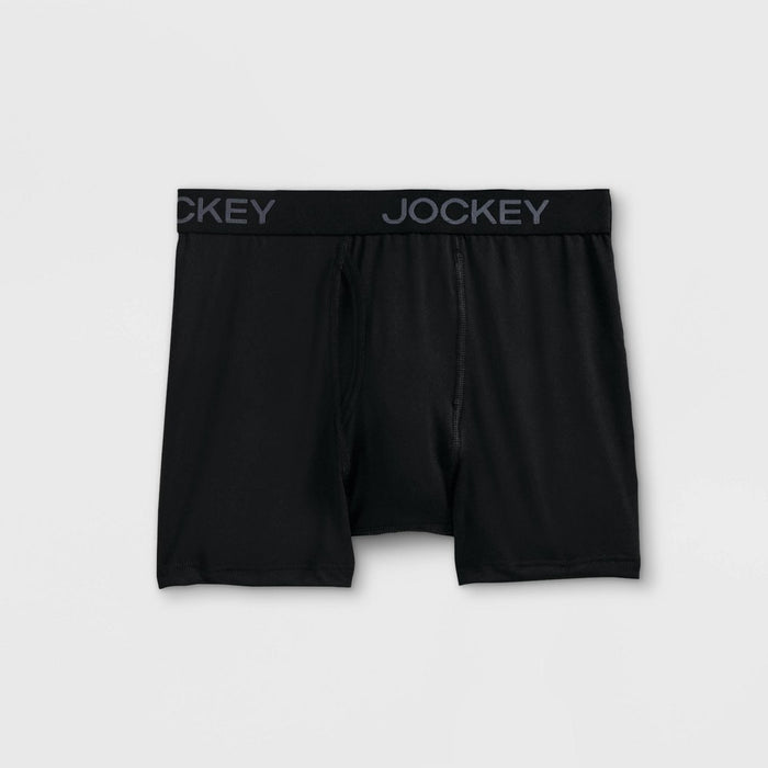 Jockey Generation Boys' 3pk Microfiber Boxer Briefs - Black XL