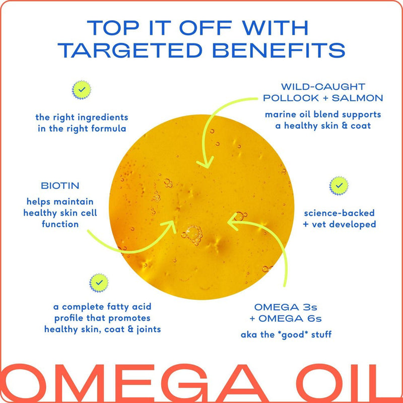 Native Pet Pump Bottle Omega Oil with Fish for Dogs - 8oz