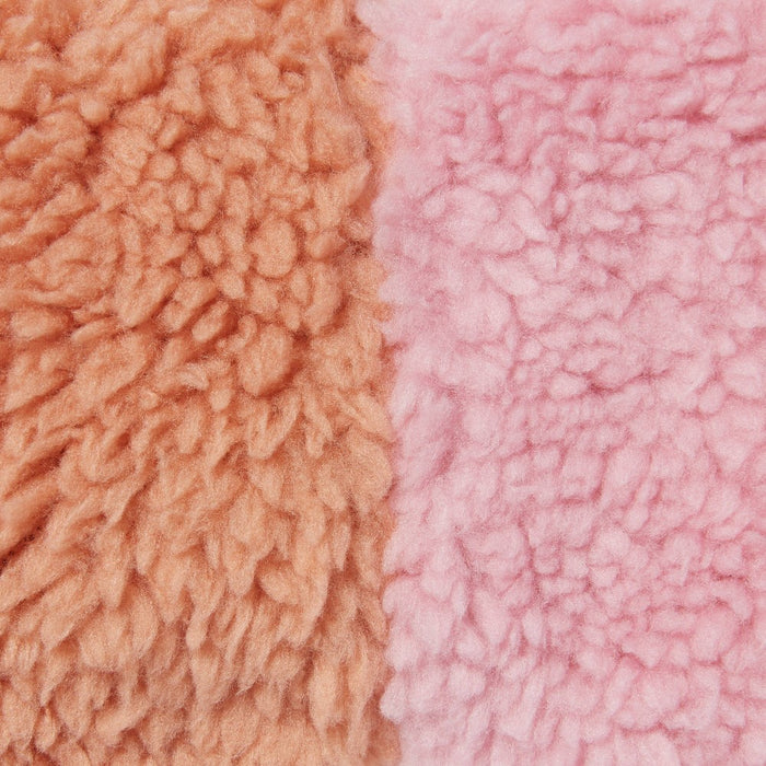 Standard Cozy Bundle Pink/Rust - Room Essentials: Recycled Polyester, Machine Washable, Knitted Pillowcase