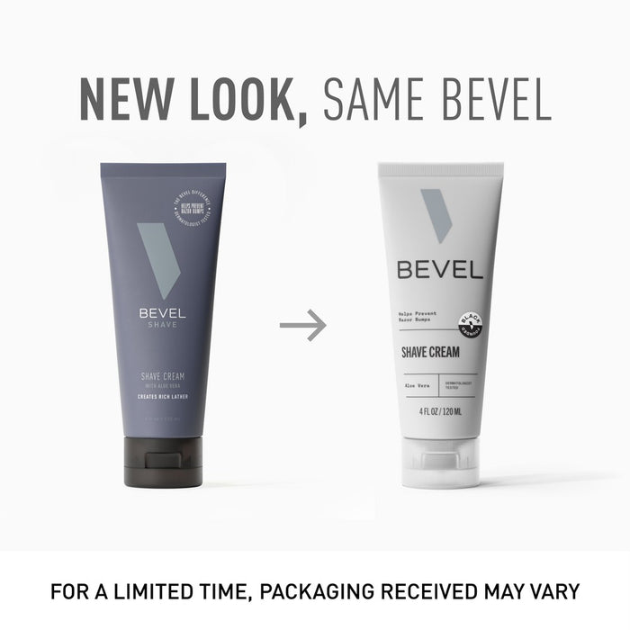 BEVEL Men's Moisturizing Shave Cream - Vitamin E & Aloe Vera - 4 fl oz