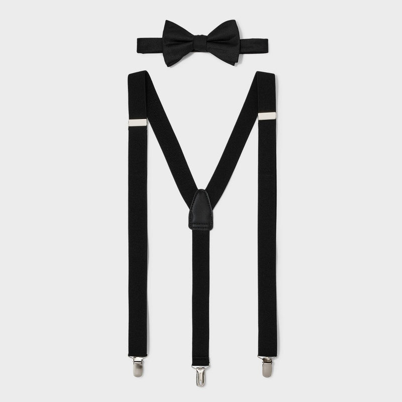 Men's Herringbone Stretch Suspender - Goodfellow & Co Black One Size