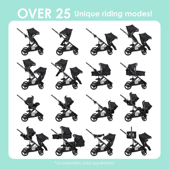 Baby Trend Morph Single to Double Modular Stroller Travel System - Madrid Tan (LOCAL PICKUP ONLY)