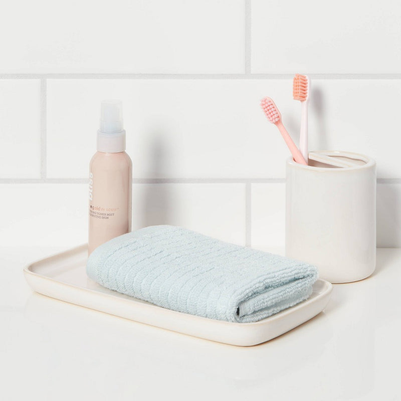 Ceramic Vanity Tray White - Threshold